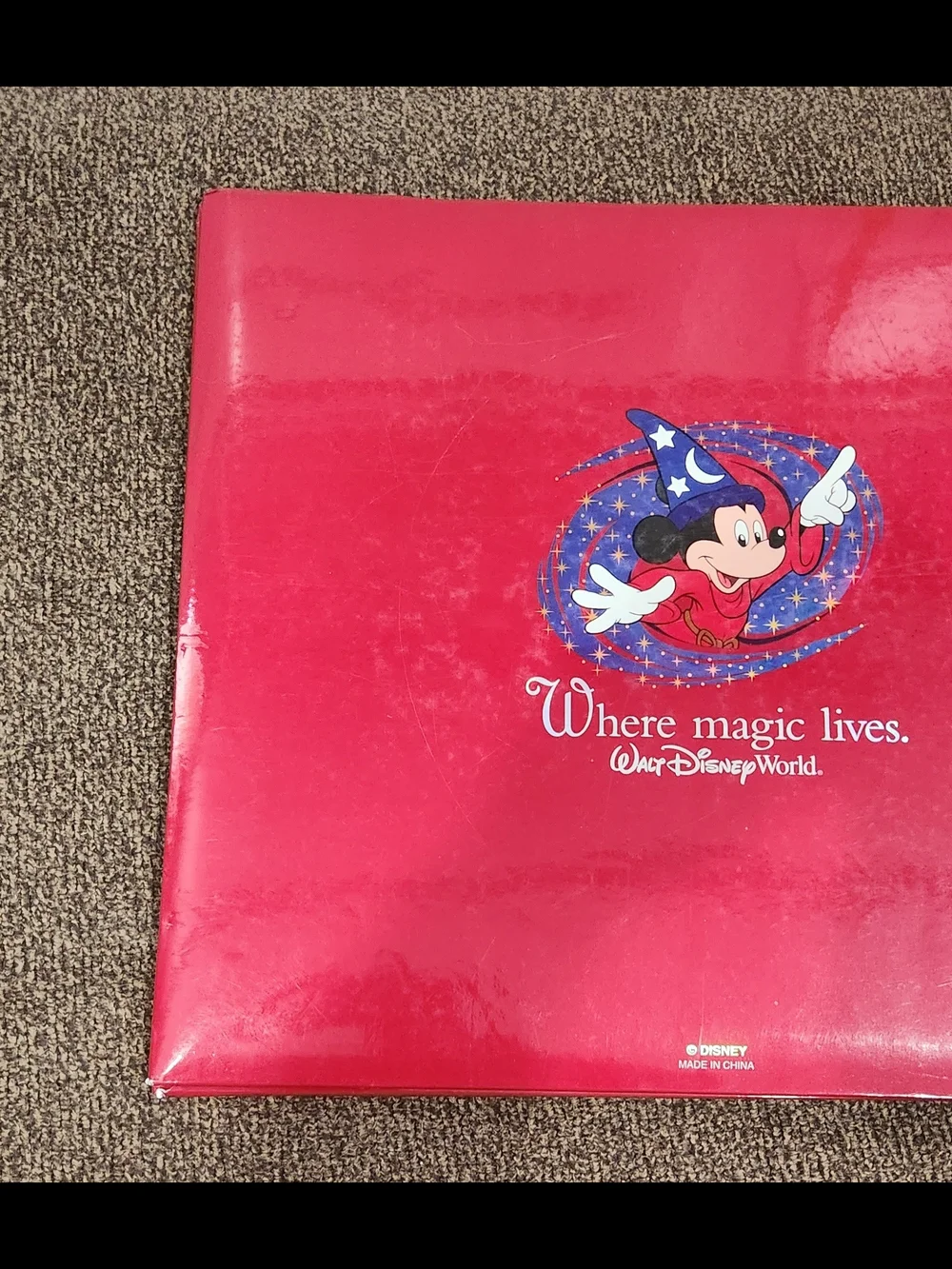 Disney Red Sorcerer Mickey Binder - Walt Disney World